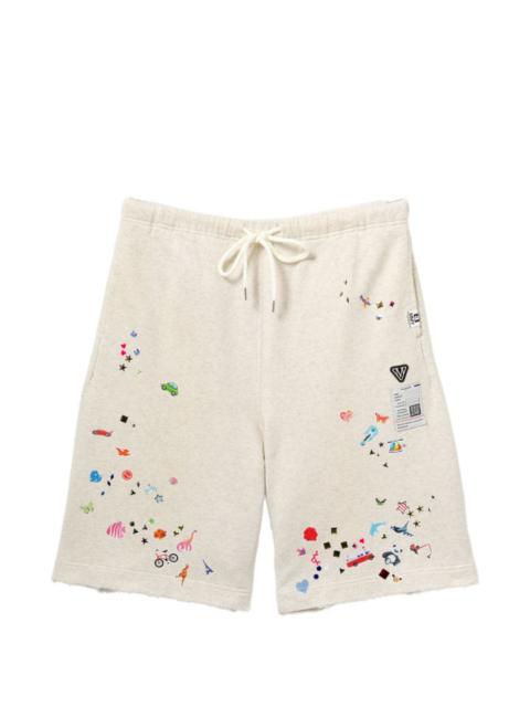 Maison MIHARAYASUHIRO graphic-print embellishment shorts