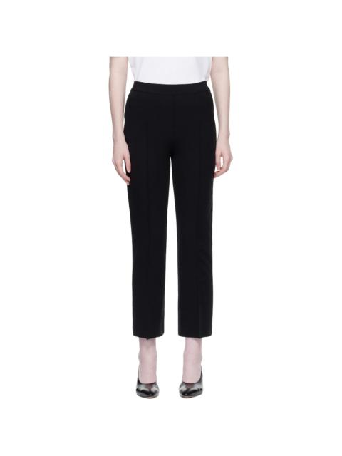 HIGH SPORT Black Merino Kick Trousers