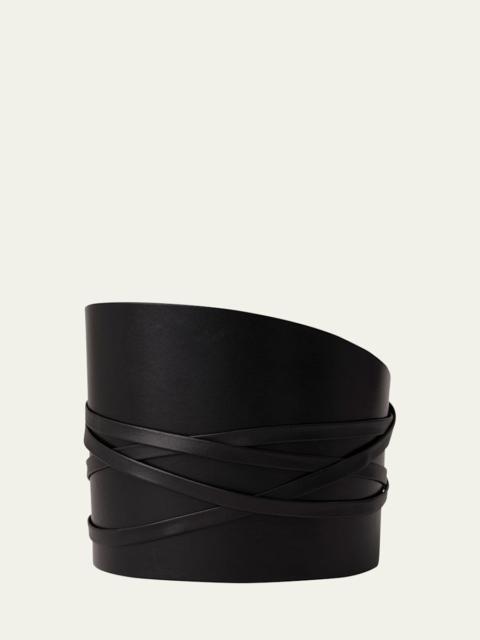 DÉHANCHE Undone Calfskin Leather Corset