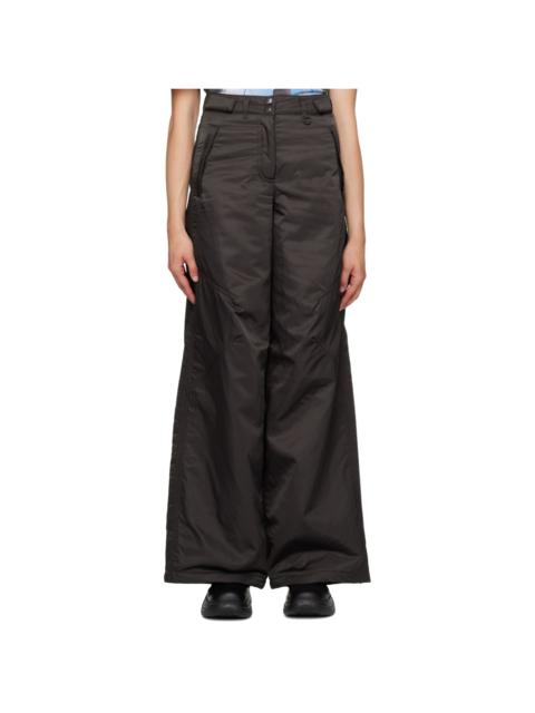 [OPEN YY] / ☆ 25SS OVERLAY PANTS / GRAY Gray Overlay Trousers by OPEN YY on Sale