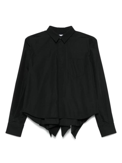 sacai panel-detail shirt
