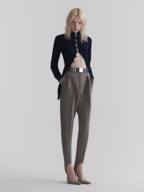 MUGLER taupe carrot pants