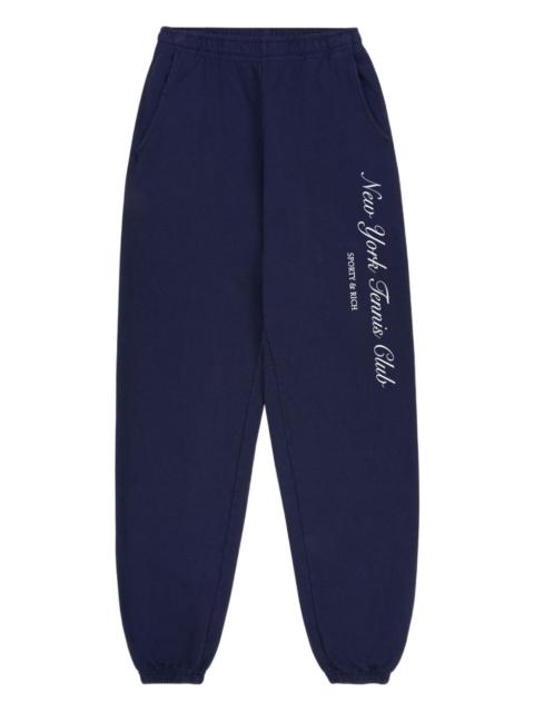 Sporty & Rich logo-detail joggers
