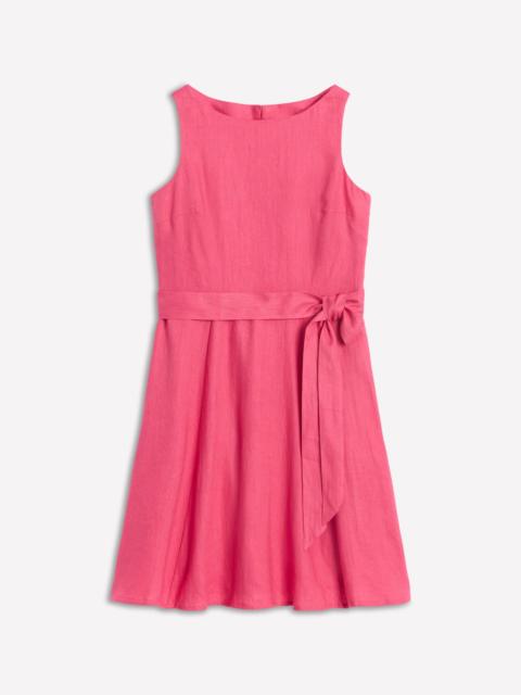 BODEN Anya Sleeveless Linen Dress-Rose Pink