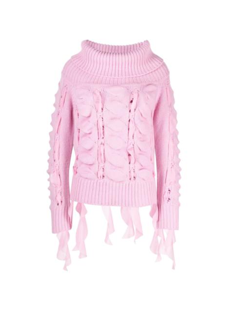 Blumarine knitted roll-neck jumper