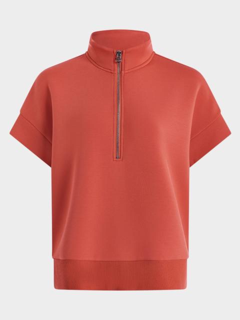 VARLEY Ritchie Short-Sleeve Half-Zip Sweatshirt