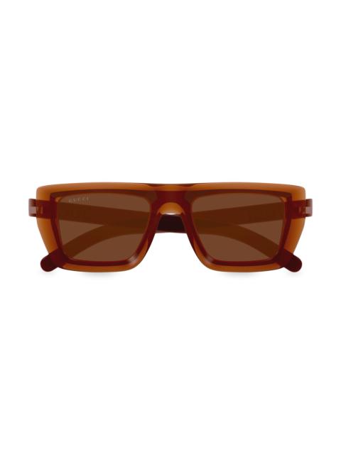 GUCCI Men's Sunset Boulevard GG1723S 51MM Rectangular Sunglasses - Brown Caramel