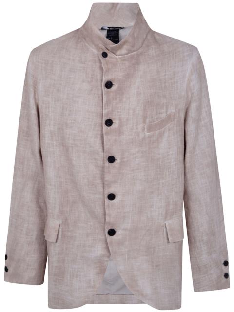 Avant Toi "Hand Painted" Rever Jacket In Ramie` Fabric