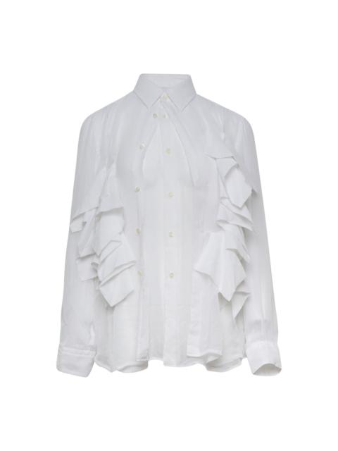 Comme Des Garçons Polyester Georgette Thin Garment Shirt