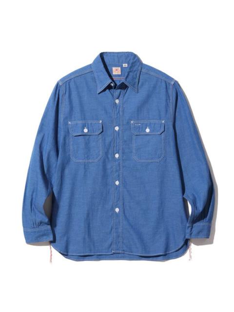 SUGAR CANE SC25513 Vat Dye Chambray Work Shirt
