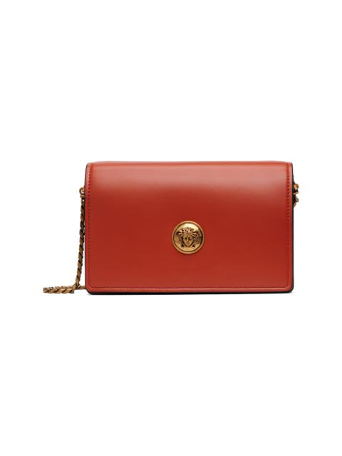 VERSACE Orange Emblème Nappa Mini Bag
