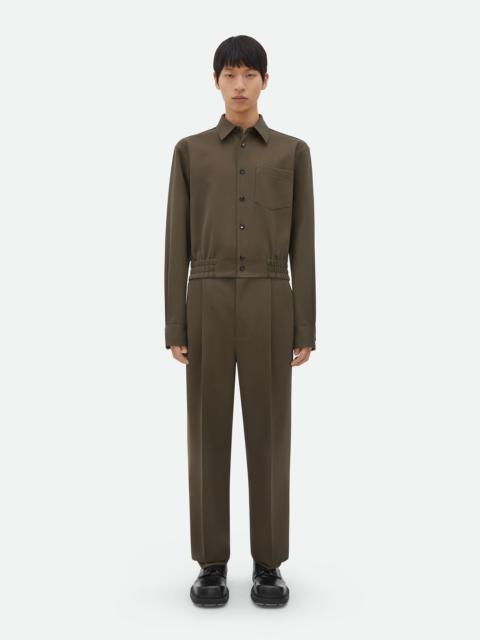 BOTTEGA VENETA スリムフィットストレッチトラウサ 【関税込】 Bottega Veneta Elasticated Waist Slim Wool Shirt | REVERSIBLE