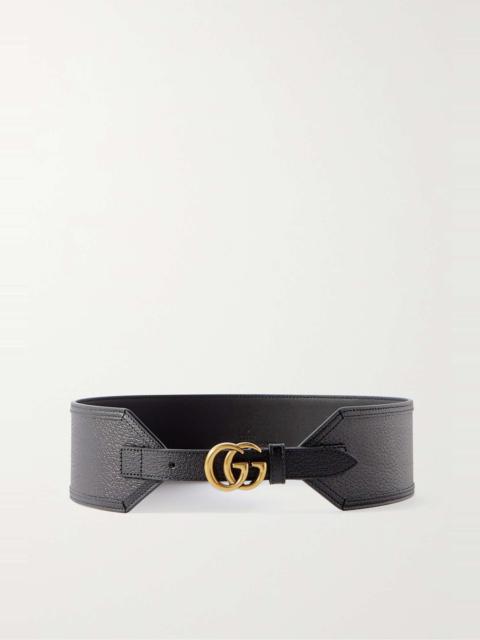 GUCCI Textured leather waist belt