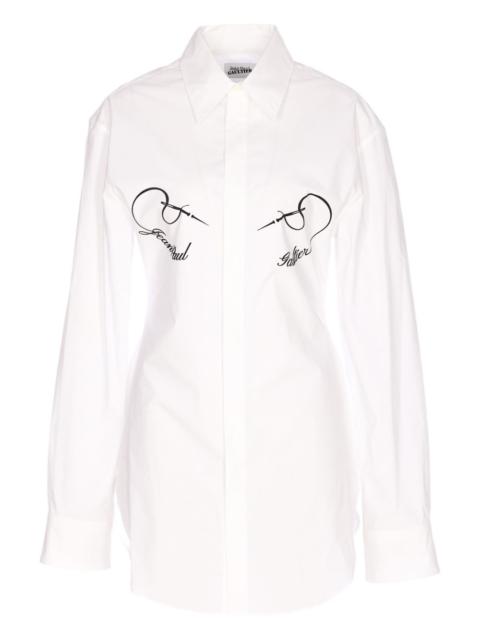 Jean Paul Gaultier printed button shirt