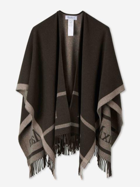 Max Mara WOOL PONCHO LOGO