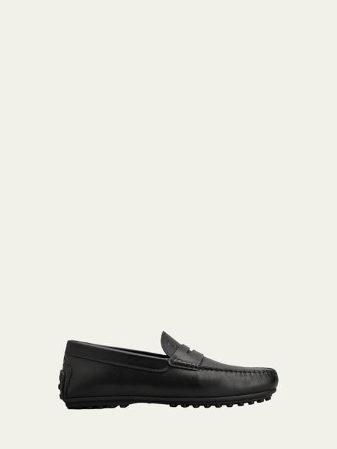 Tod's Men's Leather Moc-Toe Penny Loafers