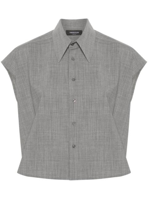 FABIANA FILIPPI mÃ©lange cropped shirt