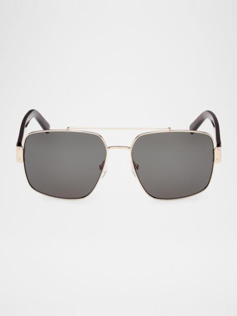 MCM Men's MW0008M Metal Double-Bridge Square Sunglasses