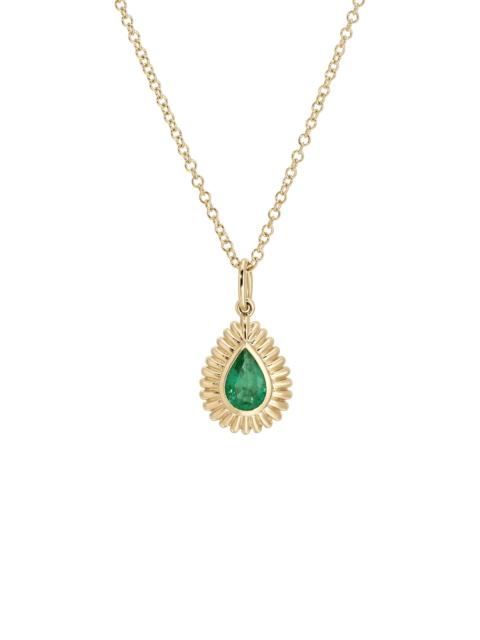 EF Collection 14K Yellow Gold Emerald Necklace