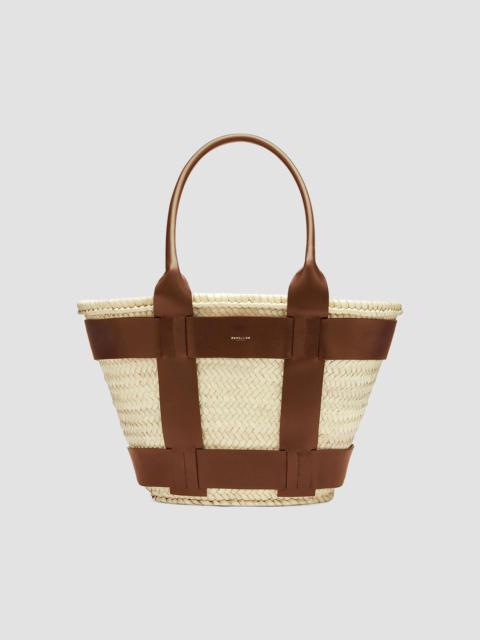 DeMellier Women's Santorini Raffia Tote Bag - Natural Tan