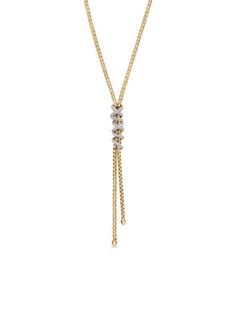 DAVID YURMAN Women's Helena Y Necklace in 18K Yellow Gold with Diamonds - Diamond