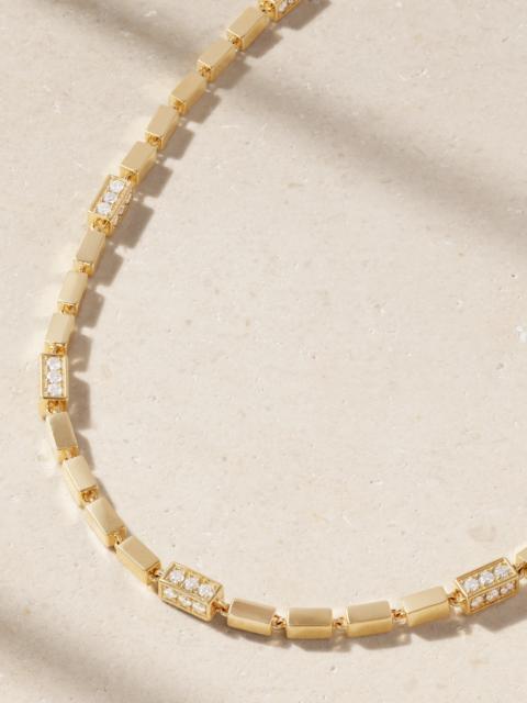 SUZANNE KALAN 18-karat Gold Diamond Necklace