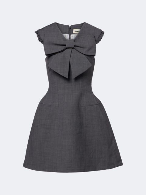 SHUSHU/TONG Bow-detail ruffled minidress