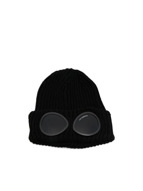 C.P. Company goggle-detail beanie hat