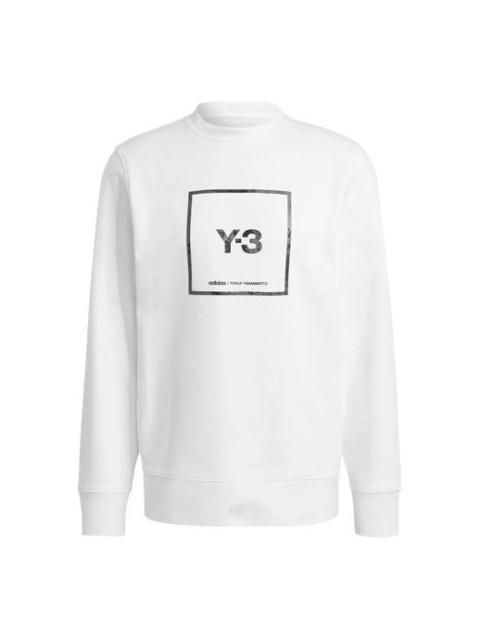 Y-3 Unisex SS21 Logo Printing Sweatshirt White GV6058