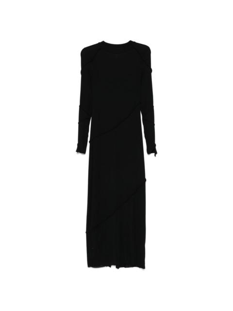 thom/krom seam-detail maxi dress