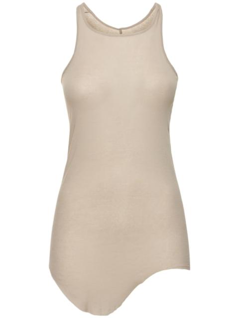 Basic ribbed cotton jersey tank top