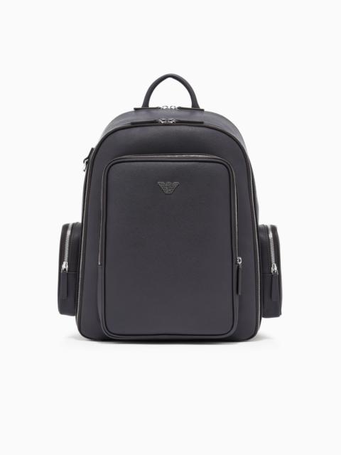 EMPORIO ARMANI ASV REGENERATED SAFFIANO BACKPACK