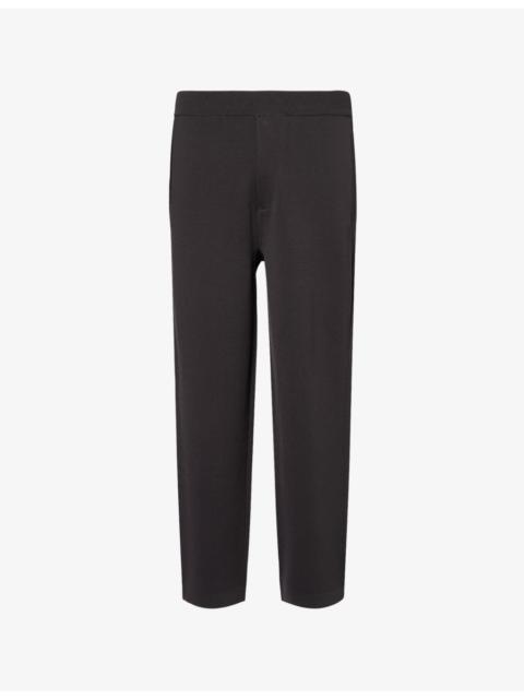 EMPORIO ARMANI Icon Knitted Stretch-Woven Trousers