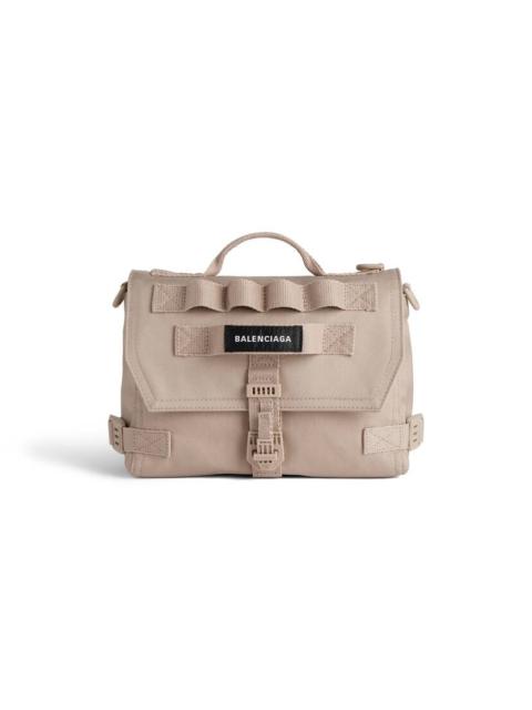 Men's Army Small Messenger Bag  in Beige