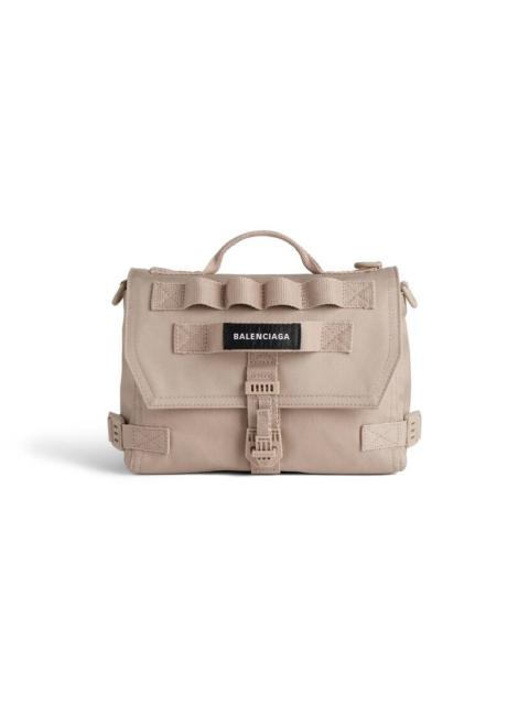 BALENCIAGA Men's Army Small Messenger Bag  in Beige