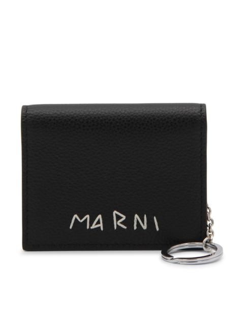 Marni black leather wallet