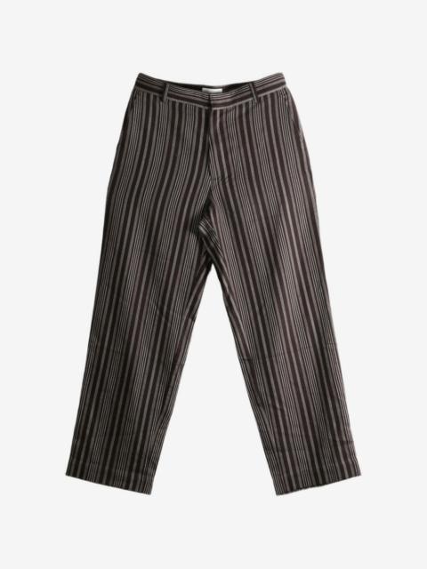 The Elder Statesman striped straight-leg trousers