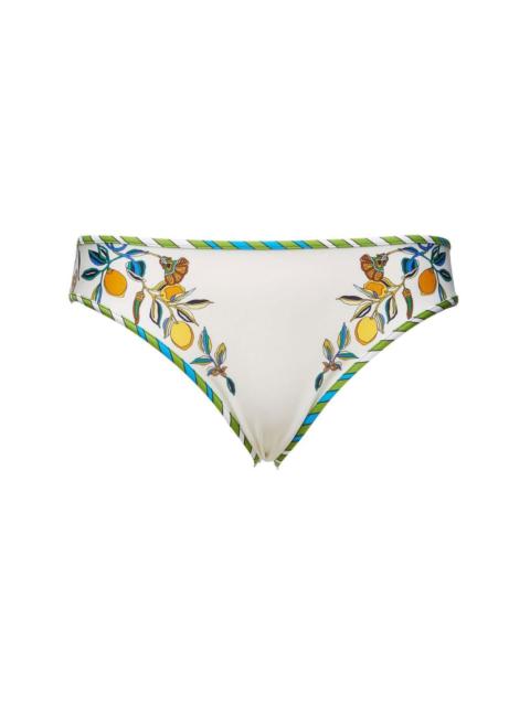 La DoubleJ floral-print bikini bottom
