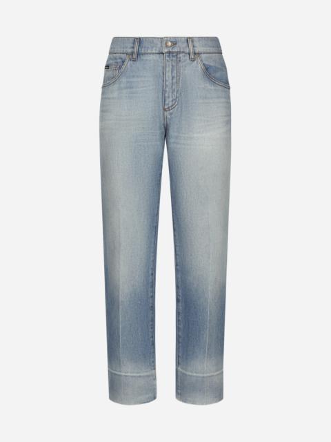 Classic blue denim jeans
