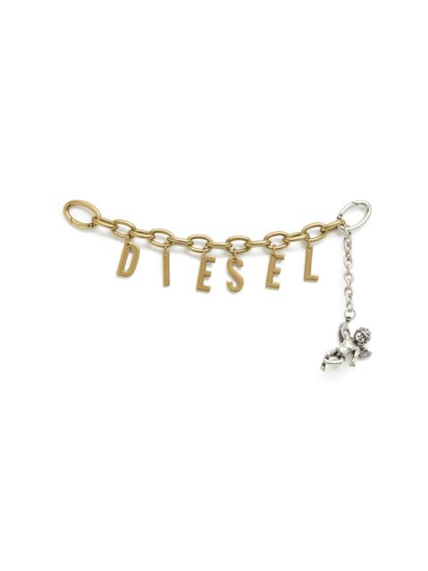 Diesel METAL LETTER CHARM WITH CHERUB