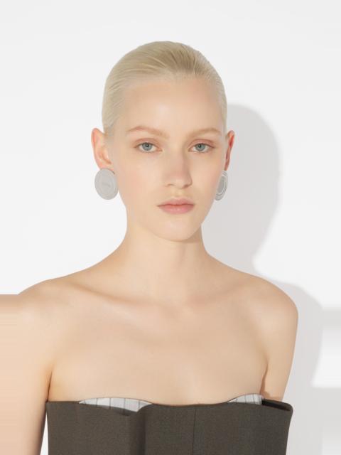 Jean Paul Gaultier THE SILVER-TONED CAN EARRINGS