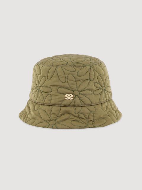 Sandro Quilted daisy bucket hat