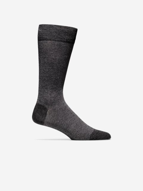 COLE HAAN Men's Pique Textured Crew Socks