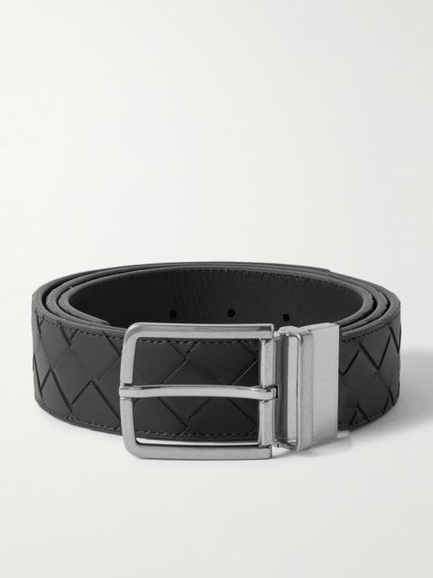 Bottega Veneta 3.5cm Reversible Intrecciato Leather Belt
