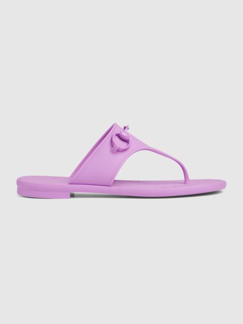 Women's thong sandal with Horsebit