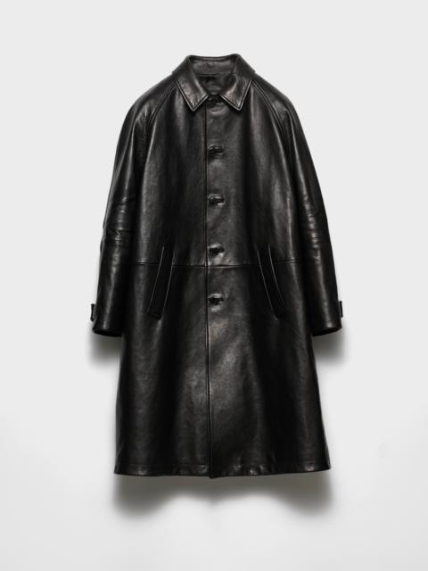 Prada Oversized leather coat