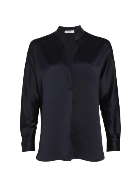 Vince Women's Silk Long-Sleeve Blouse - Coastal