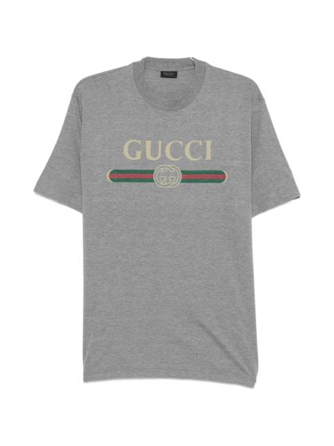 GUCCI Gucci Interlocking G Web-stripe T-shirt