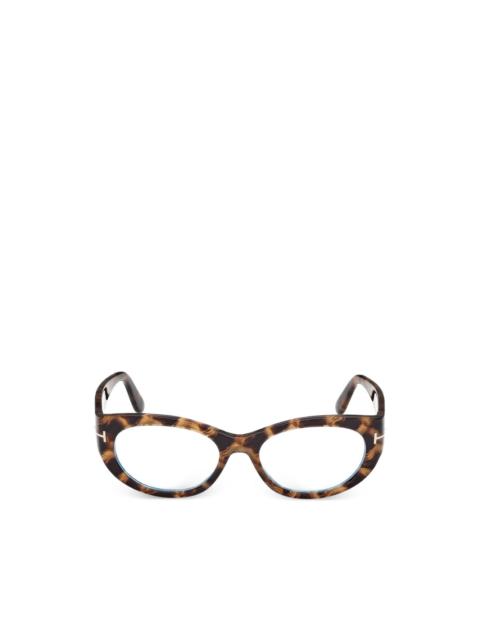 TOM FORD tortoise round glasses