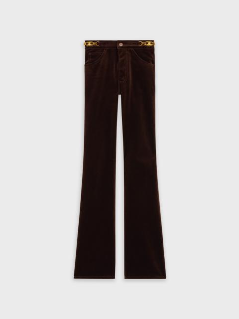 CELINE DYLAN FLARED JEANS IN VELVET